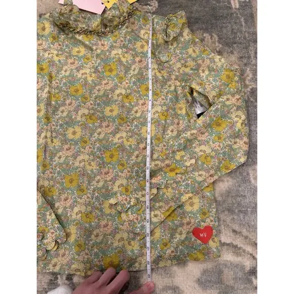 HORROR VACUI APOLLONIA Cotton blouse Floral Sz XS NWT - Picture 12 of 16